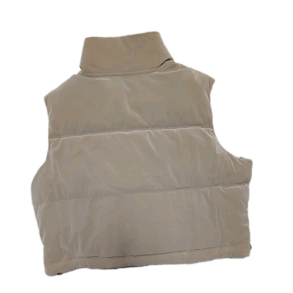 NWT Spanx Puffer Vest "Driftwood"/Ivory Women's Medium CURRENT STYLE - NEW!!! - Picture 7 of 9